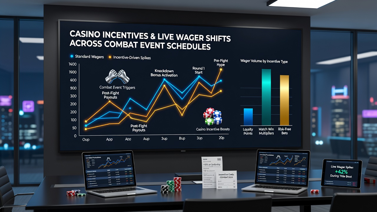 Live betting activity patterns at combat sports events influenced by venue incentives