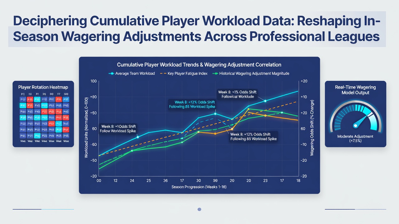 Infographic illustrating workload metrics and their correlation with football wagering outcomes