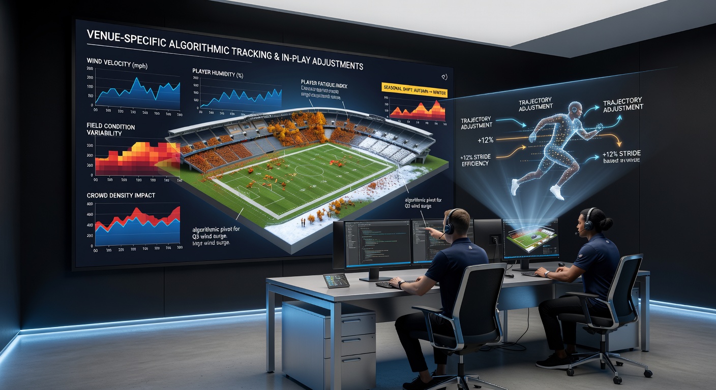 Live data feeds updating in-play betting lines based on venue sensor readings