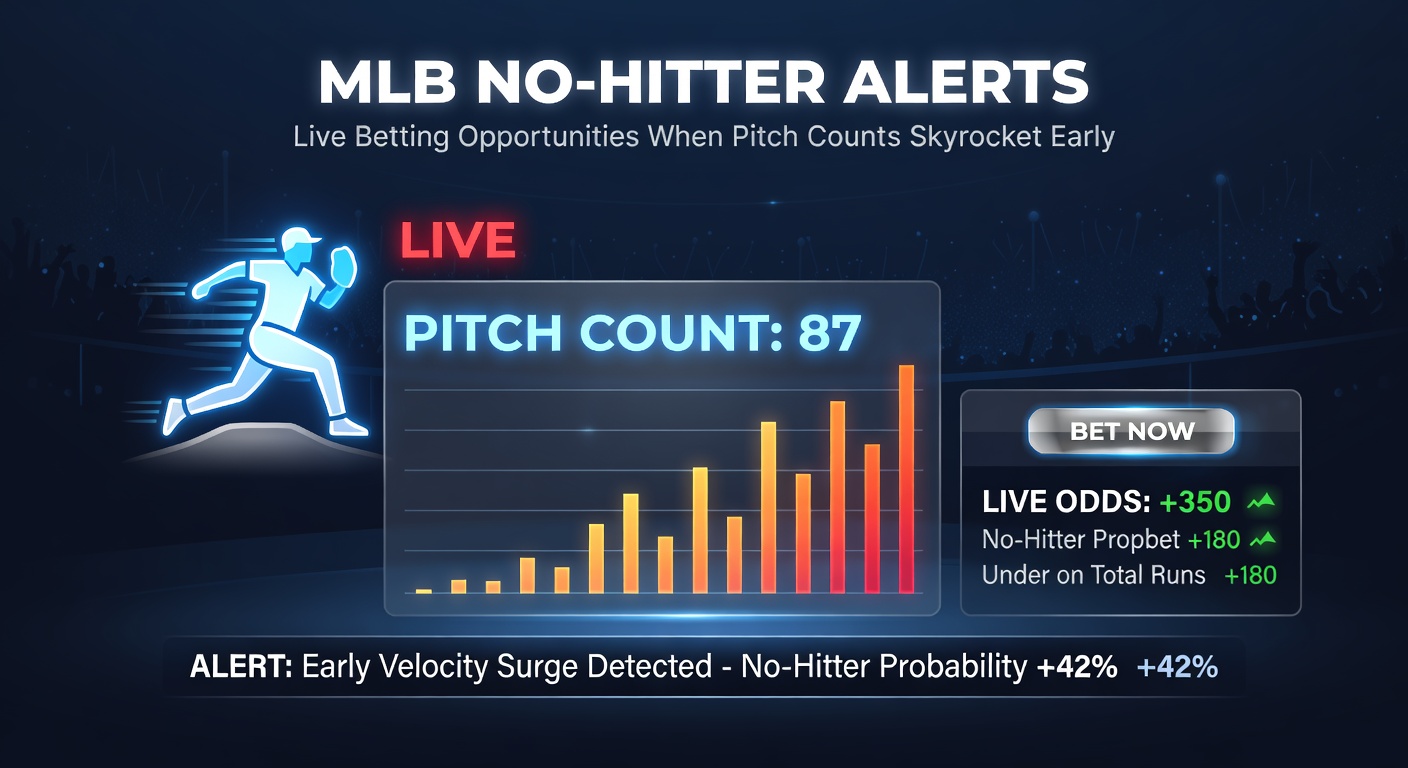 Close-up of a pitch count tracker on a stadium scoreboard during a tense no-hitter bid in the early innings